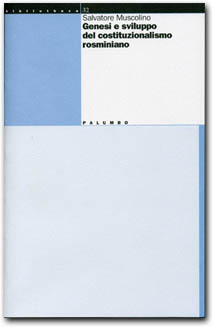  copertina Genesi e sviluppo del costituzionalismo rosminiano