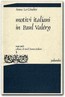  copertina Motivi italiani in Paul Valéry