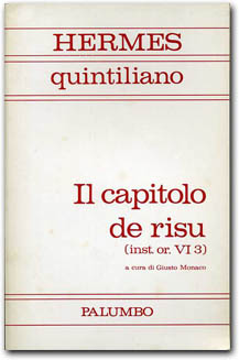  copertina Il capitolo de risu (Inst. or. VI 3)