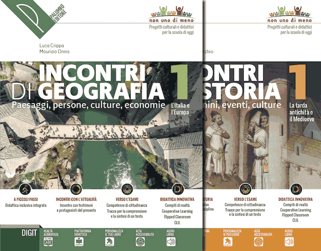 Incontri di storia, 1 con DVD 1 + Incontri di geografia, 1 con DVD 1 + Incontri di cittadinanza